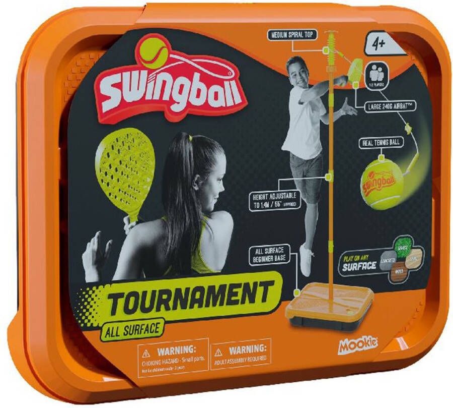 Merkloos Sans marque Mookie Swingball Tournament All Surface tennis buitenspeelgoed speelgoed vanaf 4 jaar jongens meisjes spel campingspel