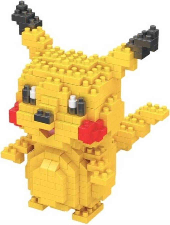 Merkloos Sans marque Nanoblocks Pikachu Blokjes Pokemon 271 Stuks Pikachu Mini Bouwstenen 3D Puzzel Nano block