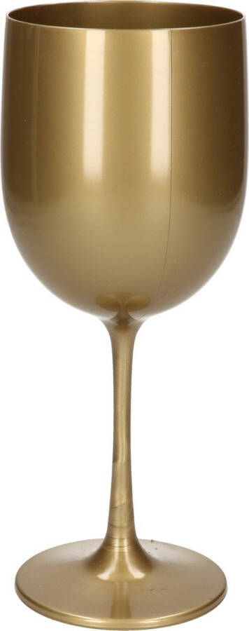 Merkloos Sans marque Onbreekbaar wijnglas goud kunststof 48 cl 480 ml Onbreekbare wijnglazen