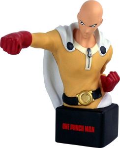 Merkloos Sans marque ONE PUNCH MAN Saitama Bust Bank Serious Version 20 cm
