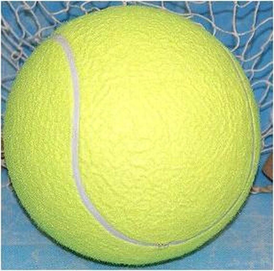 Merkloos Jumbo tennisballen XL 20 cm Tennisballen