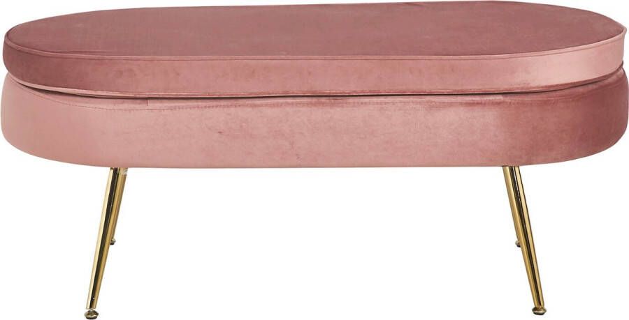 Artistiq Living Artistiq Hocker Loulou Velvet Roze Ovaal