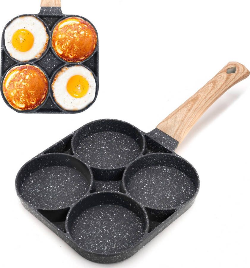 Merkloos Sans marque Pancake Pan Omeletpan eierpan Anti aanbaklaag PFAS vrij pancake maker Geschikt voor alle warmtebronnen inductie pannen