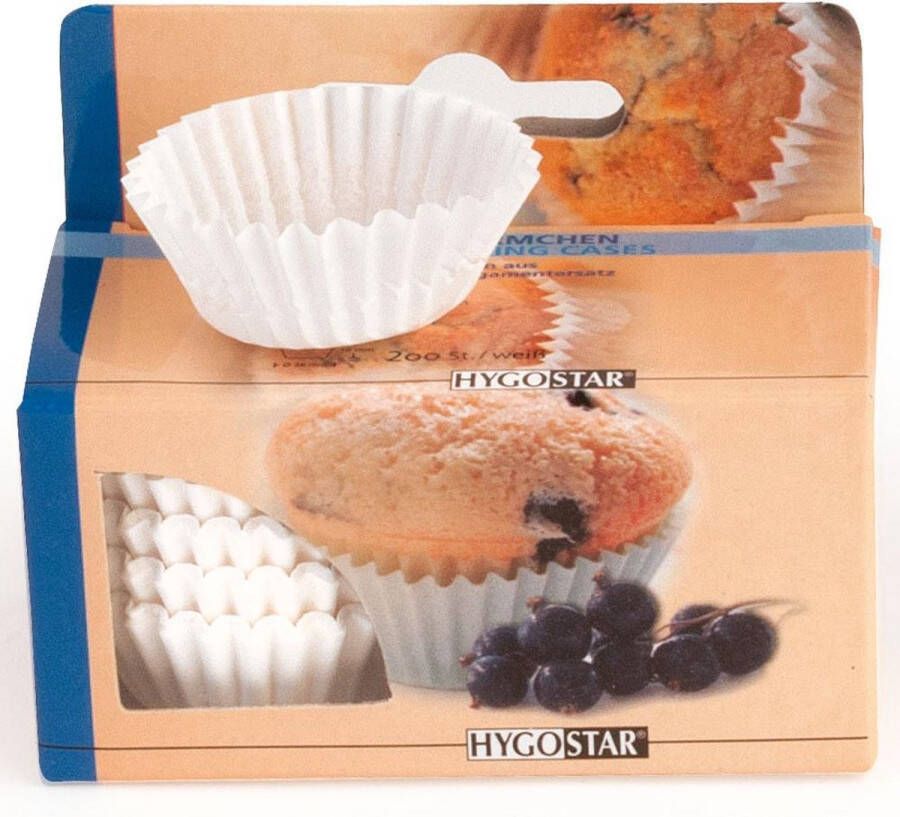 Merkloos Sans marque Papieren cupcake vormpjes bakvormpjes muffin vormpjes cake vormpjes – 100 stuks wit 2WINS