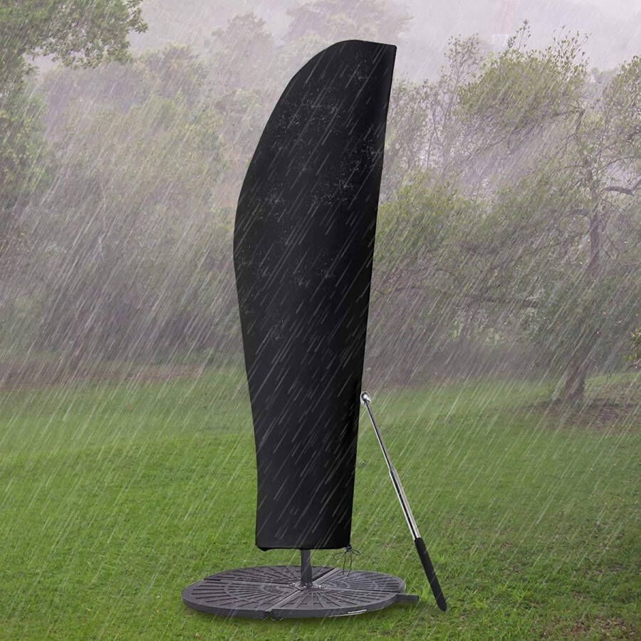 Merkloos Sans marque Parasol beschermhoes | Met staaf | 2 tot 4 meter | Weerbestendig | UV-bestendig | Winddicht | Sneeuw bestendig | DELMAI