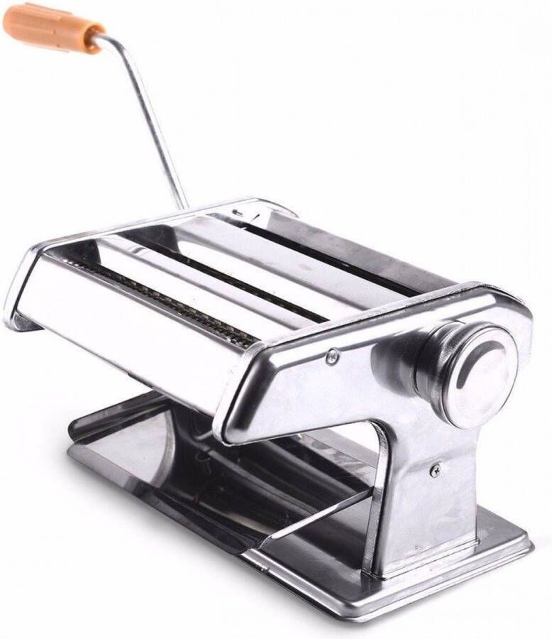 Merkloos Sans marque Pastamachine Pastamaker Pasta Spaghetti Tagliatelle Ravioli Fettuccine Koken Italiaans gerecht Metaal zilver