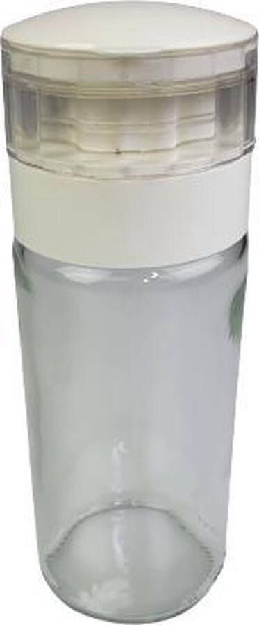 Merkloos Sans marque Peper- & zoutmolen ONNO Wit Glas Ø 5.5 x h 15.5 cm