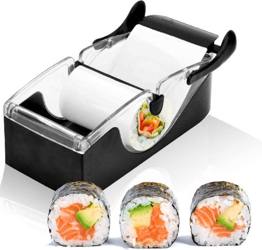 Merkloos Sans marque Perfect Magic Sushi Roll Maker | Sushi Roller Zwart | Easy Sushi Roller | Magic Sushi Machine