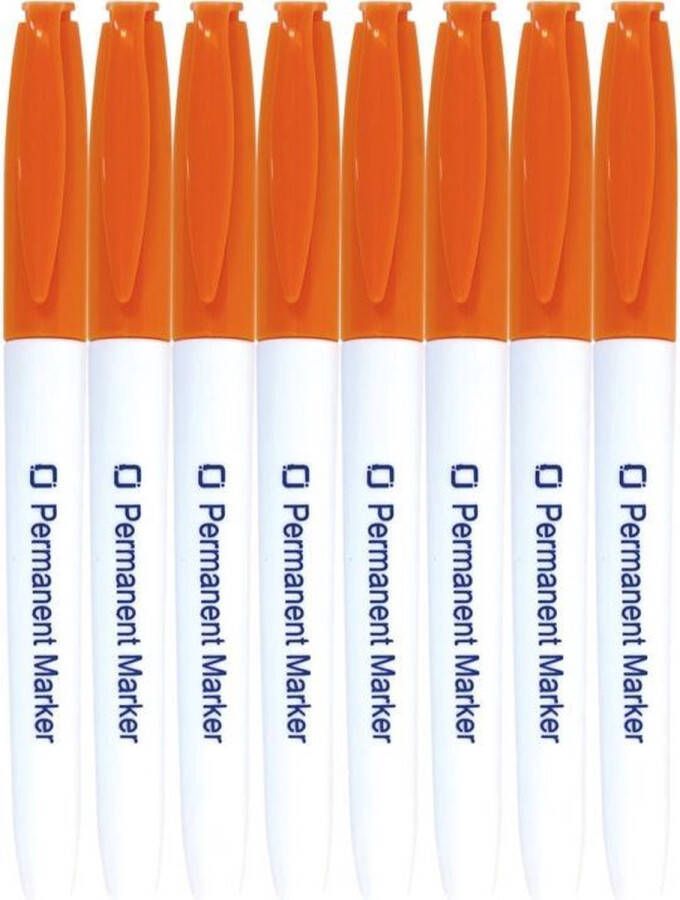 JeJe Permanent Markers Orange 8x