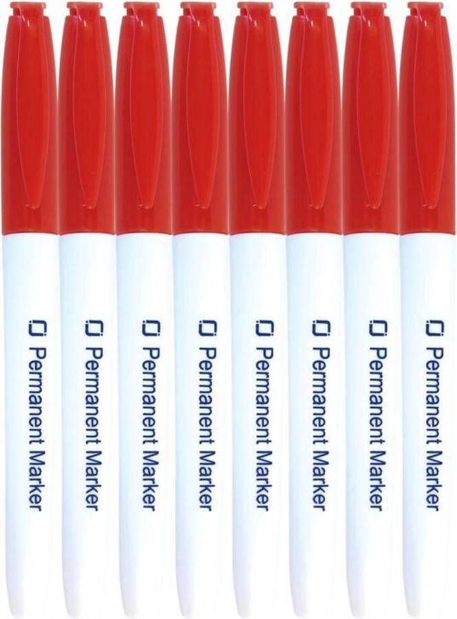 JeJe Permanent Markers Red 8x