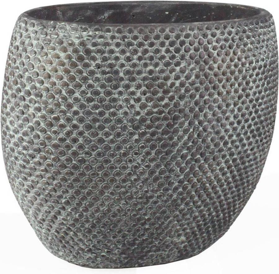 Ter Steege Plantenpot bloempot Stijlvol Motief Blauw goud D29 En H24 Cm Plantenpotten