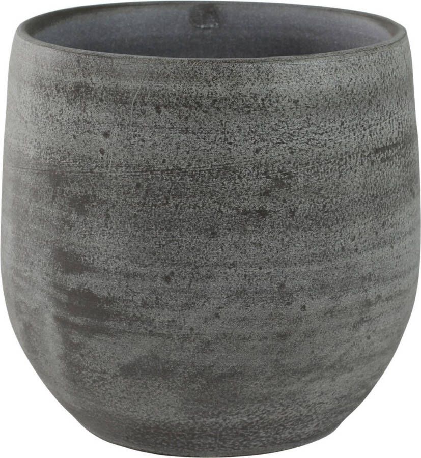 Merkloos Sans marque Plantenwinkel Pot esra mystic grey bloempot binnen 15 cm