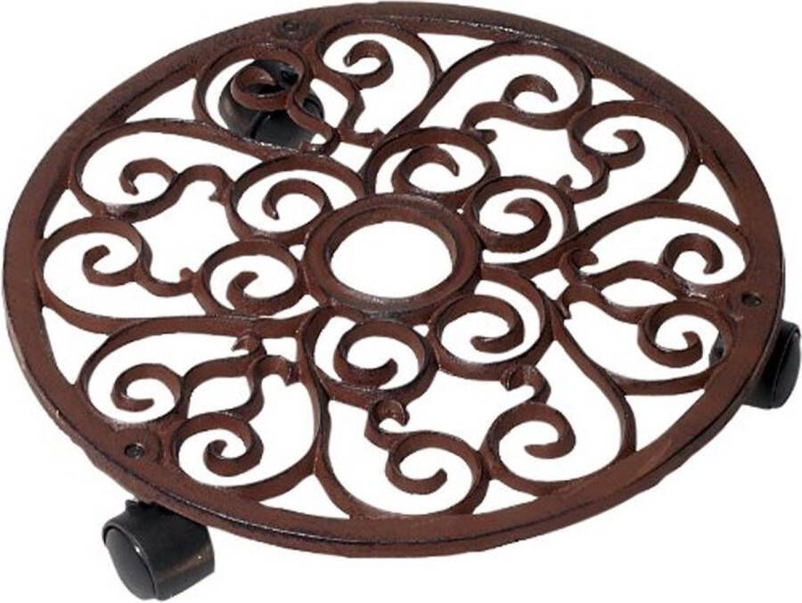 Esschert Design ronde planttrolley S