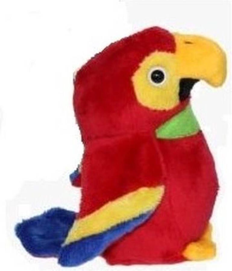 Merkloos Sans marque Pluche rode ara papegaai knuffel 15 cm Tropische vogels speelgoed knuffeldieren