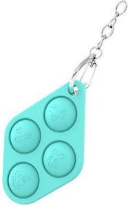 Merkloos Sans marque Pop it sleutelhanger | fidget toys | ruitje turquoise | Schoencadeautjes sinterklaas