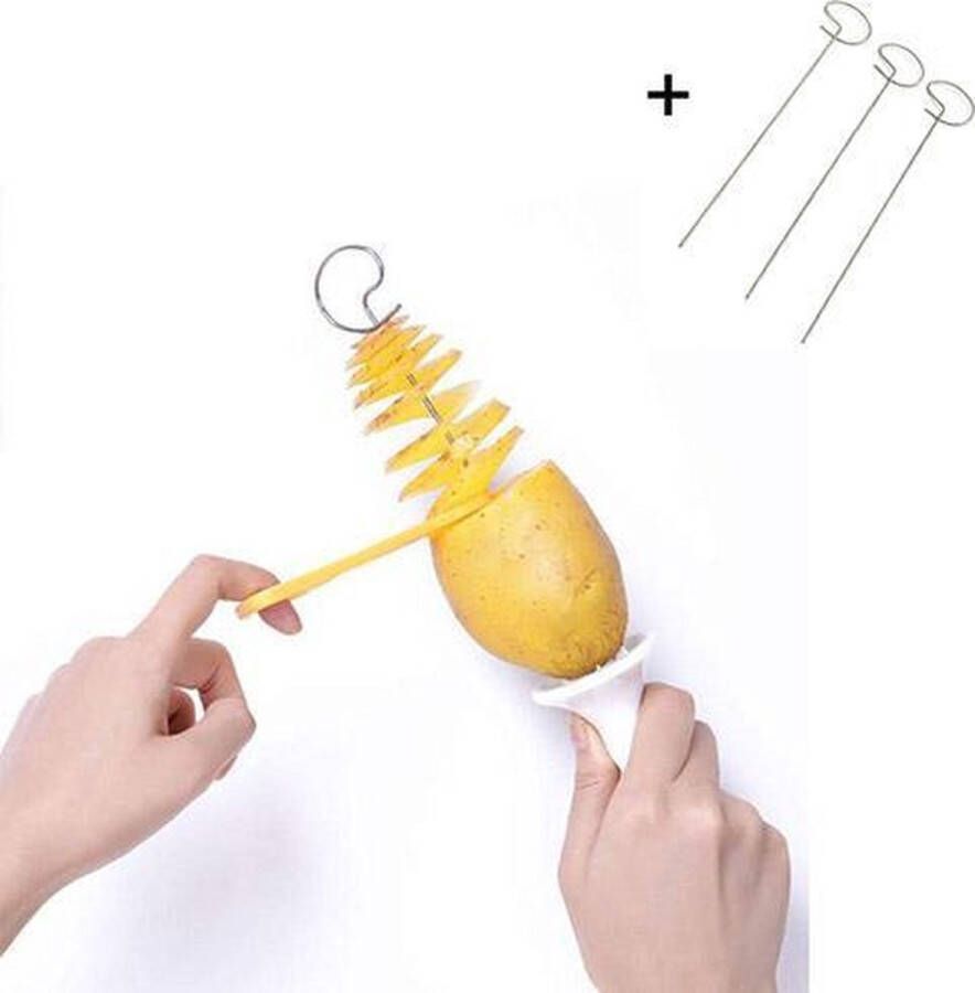 Merkloos Sans marque Potato Twister Aardappel Spiraal Snijder Chips Maker Spiraalsnijder