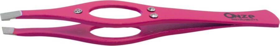 Professionele Epileer Pincet Diamond pink Tweezer Tweezer voor Wenkbrauwen 10cm