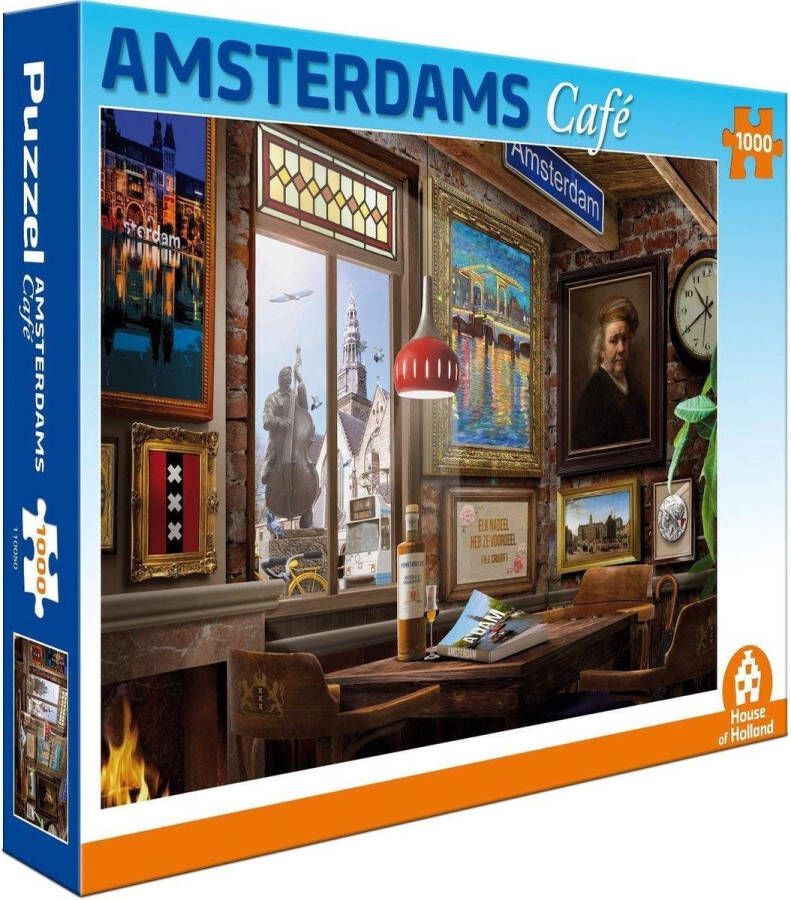 House of Holland Amsterdams Café Puzzel 1000 Stukjes