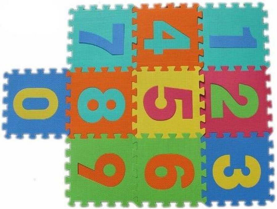 Merkloos Sans marque Puzzelmat Foam Cijfers 10 tegels van 29x29cm Kinder puzzel