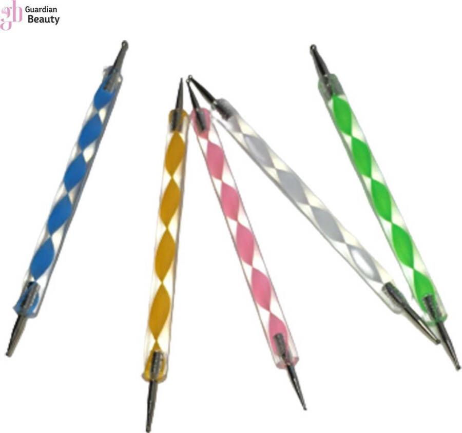 Merkloos Sans marque Rhinestone Pen | Diamond stones pen for Nail art | Nagel Art Pen | Nail Art puntjes Pen acryl Rhinestone Crystal UV decoratie-pen (5 Stuks)