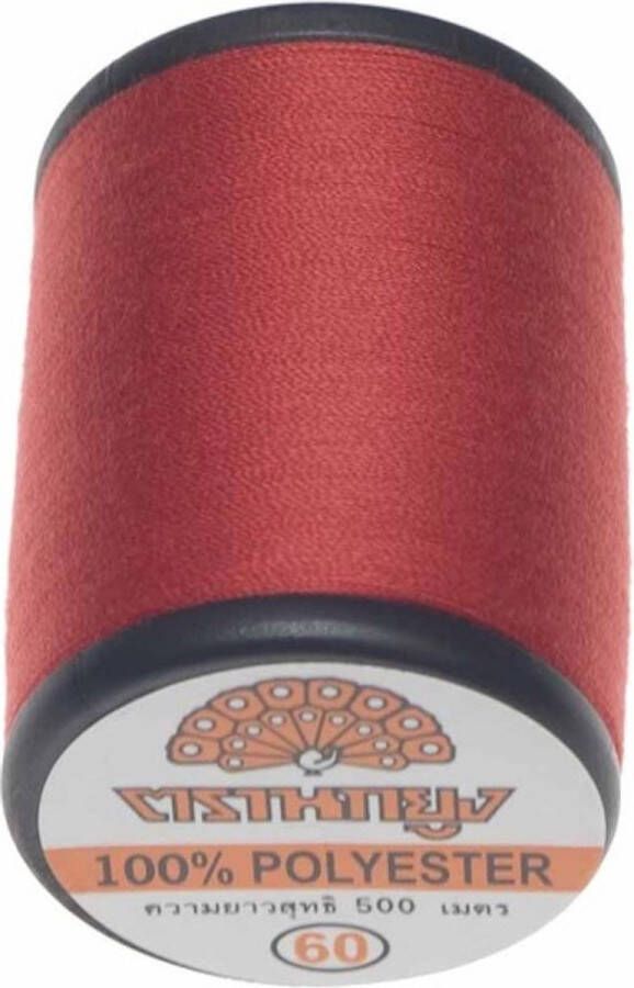 Merkloos Sans marque rood naaigaren 500 m universeel 100% polyester sterk garen geschikt voor mondkapjes col 6182
