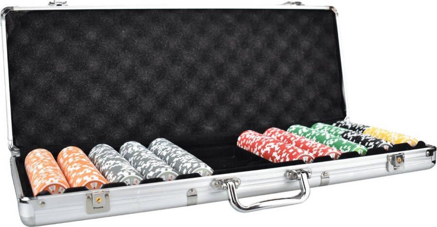 Mec Royal Flush ABS Tournament Poker Set 500 poker chips pokerkoffer pokersets pokerfiches pokerchips