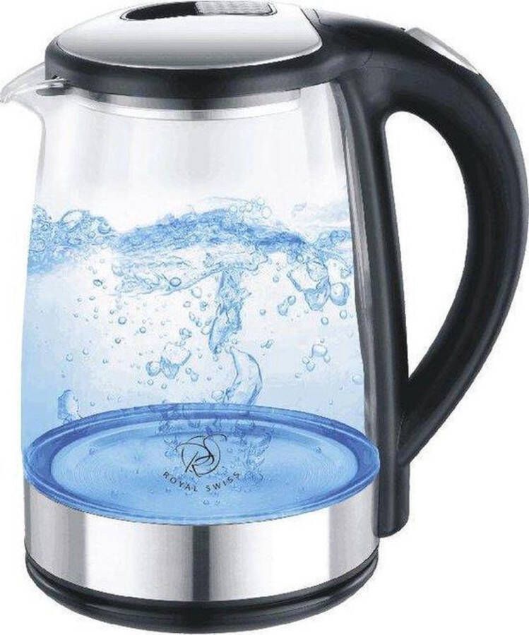 Merkloos Sans marque Royal Swiss Waterkoker Glazen met LED Waterkoker 1 7 liter