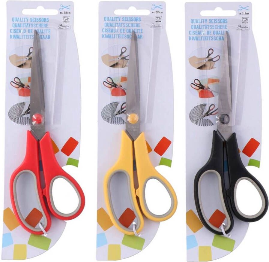 Merkloos Sans marque Scharenset | 6.305 | Set van 2 scharen Multicolor | Roestvrije Universele Scharen | Schaar | Knippen | Knutselen | Keukenschaar | Sinterklaas | Sinter & Piet | Kerst | Kerstmis | Cadeau