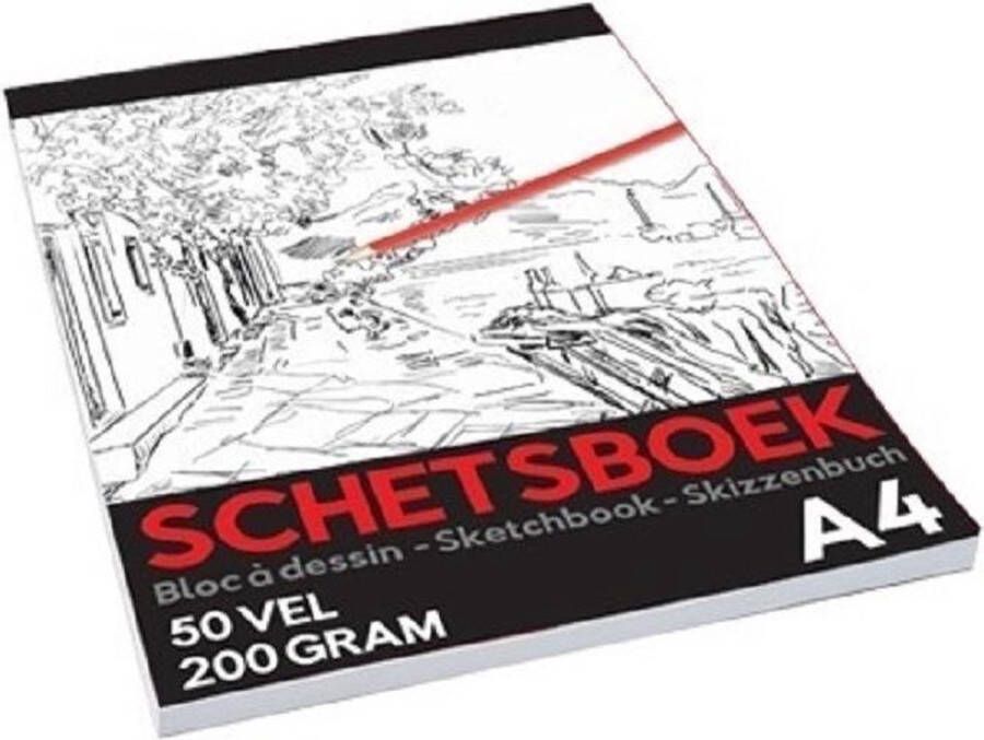 Merkloos Sans marque Schetsboek tekenboek A4 formaat Schoolartikelen kantoorartikelen schilderartikelen Schetsboeken tekenboeken