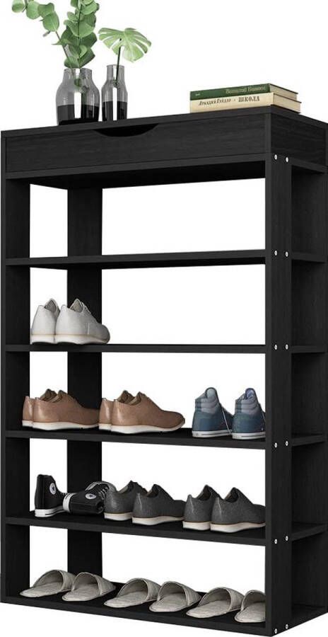 Merkloos Sans marque Schoenenrek schoenenkast voor het opbergen van schoenen ruimtebesparend voor veel paar schoenen 80 60 30cm