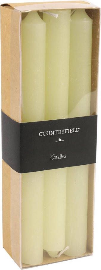 Merkloos Sans marque Set van 6 kaarsen Countryfield 20cm | Crème