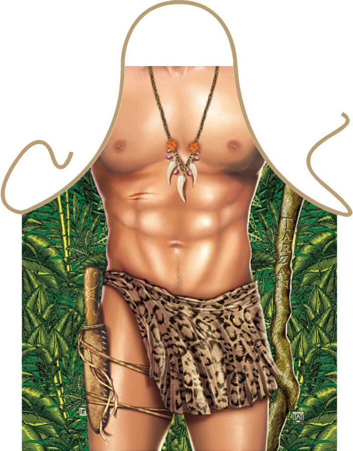 Merkloos Keukenschort Tarzan Feestschorten