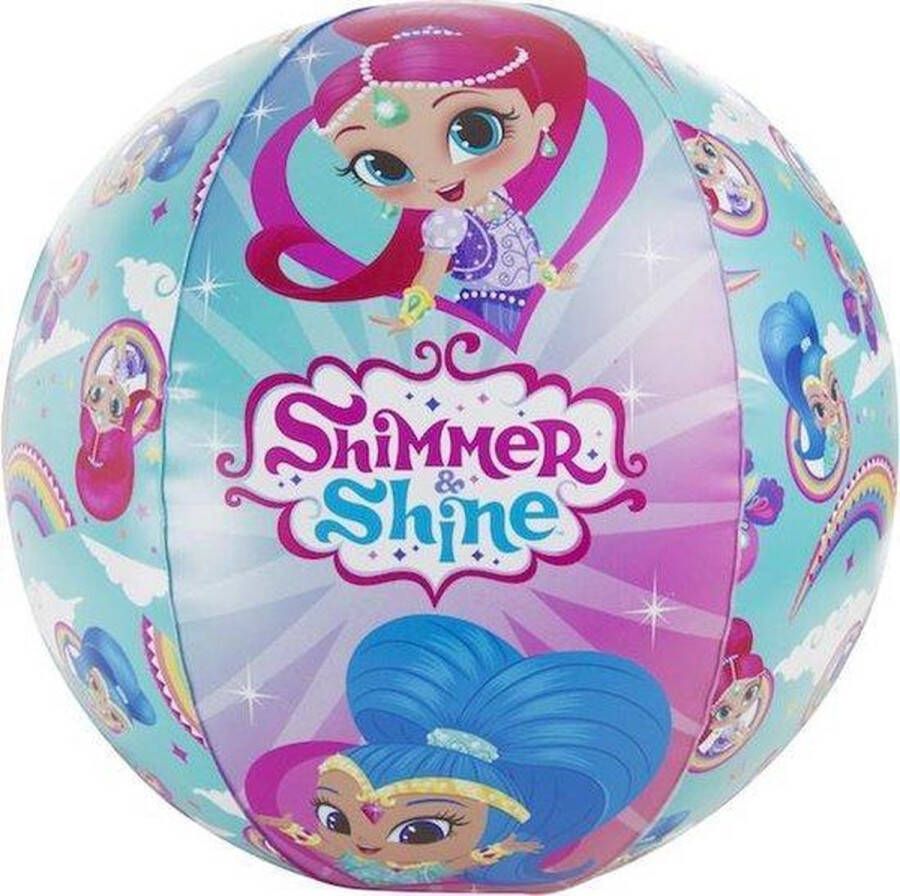 Merkloos Sans marque Shimmer Shine strandbal Beach Ball 45 cm groot