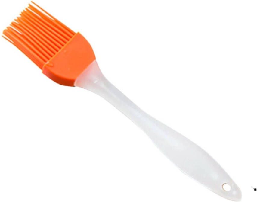 Merkloos Sans marque Siliconen bakkwast | keukenkwastje | 15 cm | oranje