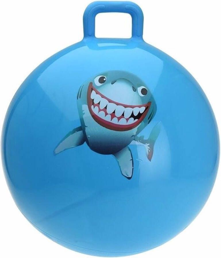 Skippybal blauw met haai 55 cm