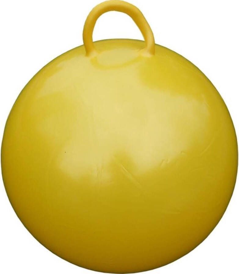 Merkloos Skippybal geel 60 cm voor kinderen Skippyballen buitenspeelgoed voor jongens meisjes