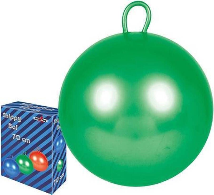 Merkloos Sans marque Skippybal groen 70 cm voor kinderen Skippyballen buitenspeelgoed voor jongens meisjes