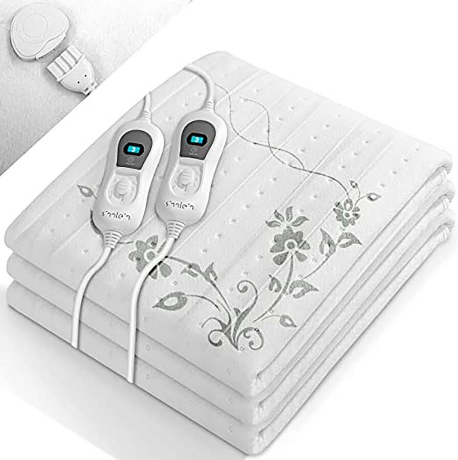Merkloos Sans marque Slaapcomfort Warmtedeken Elektrische deken- Elektrische onderdeken-2 persoons-Wit