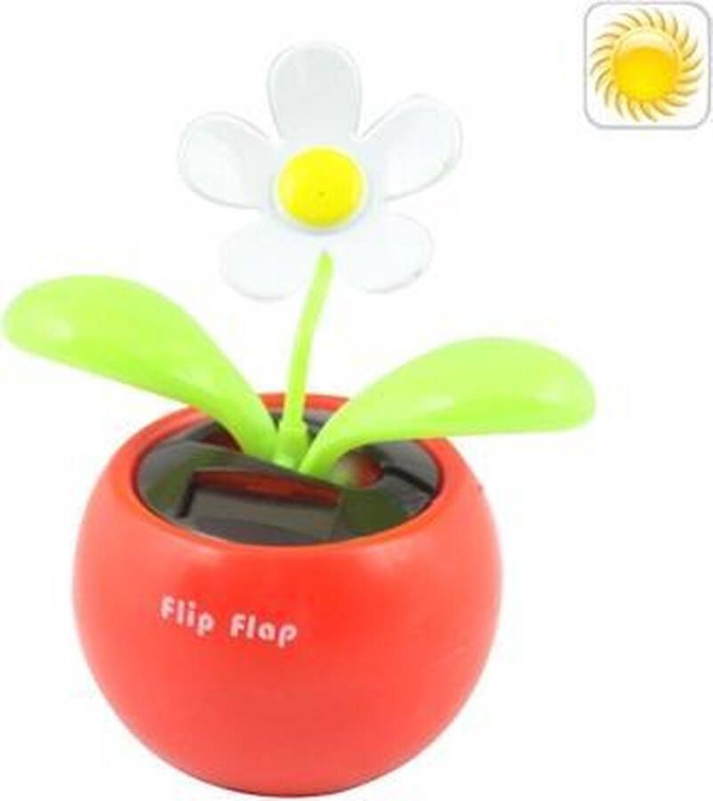 Merkloos Sans marque Solar Flip Flap Flower willekeurige bloemkleurlevering (rode bloembak)
