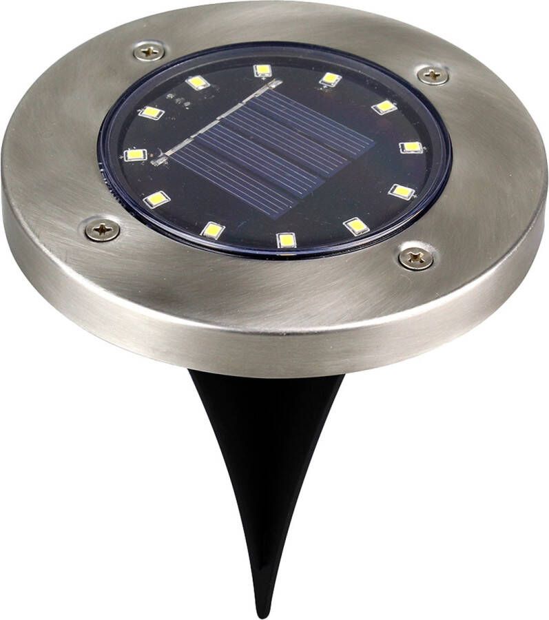 Merkloos Sans marque Solar LED grondspot 'Impuls' Warm wit licht Op zonne-energie