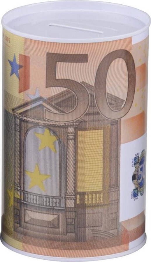 Merkloos 50 euro biljet spaarpotje 8 x 13 cm Spaarpotten