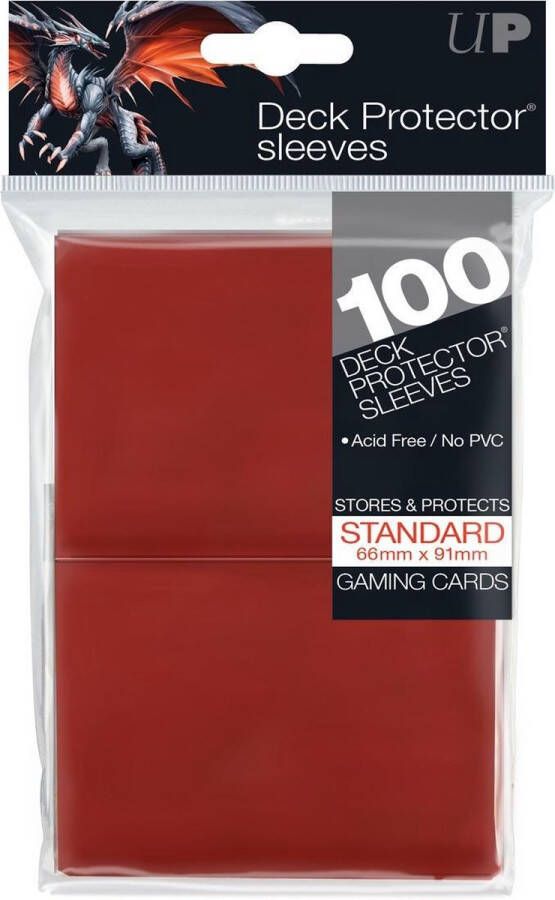 Merkloos Sans marque Speelgoed | Kaartspel Sleeves Red Solid 100