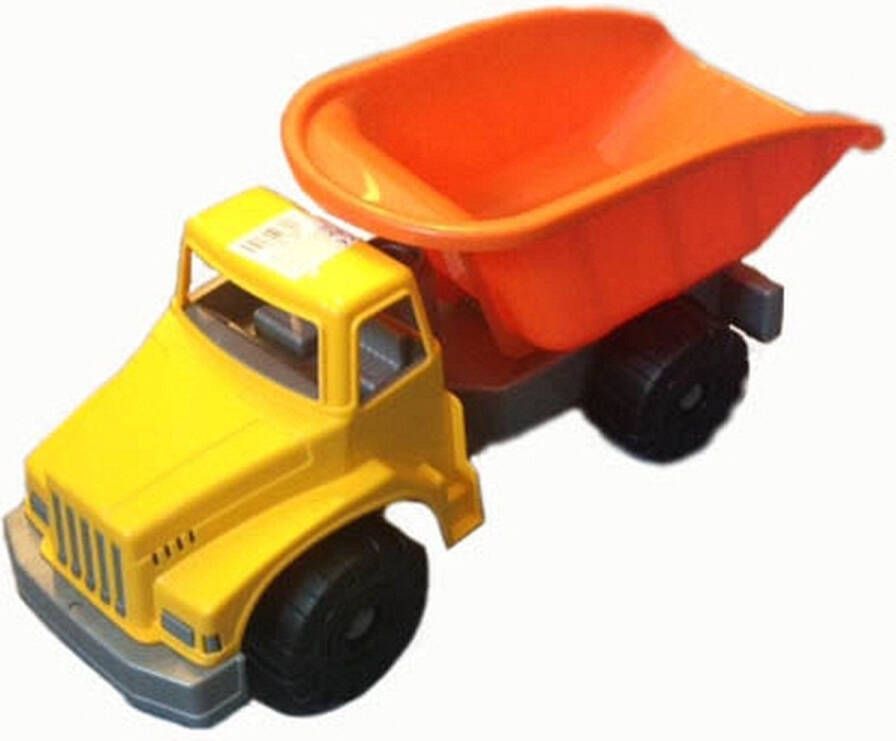 Merkloos Speelgoed Kiepwagen Oranje Speelgoed Vrachtwagens