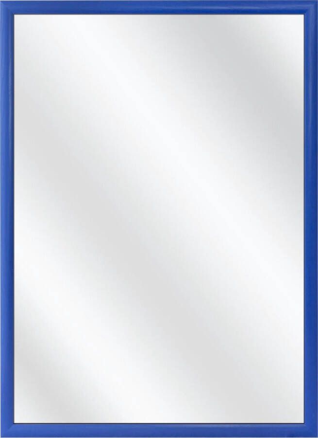 Merkloos Sans marque Spiegel met Lijst Blauw 24 x 24 cm