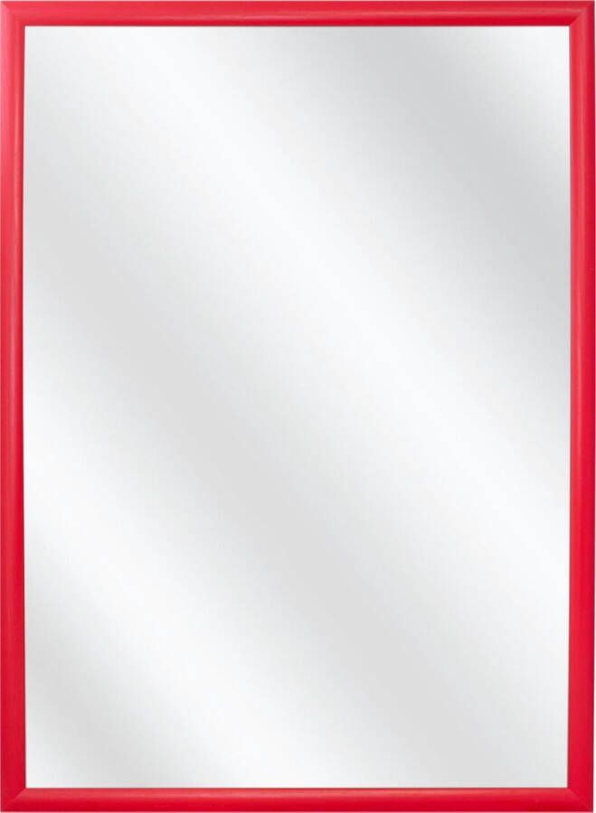 Merkloos Sans marque Spiegel met Lijst Rood 24 x 54 cm