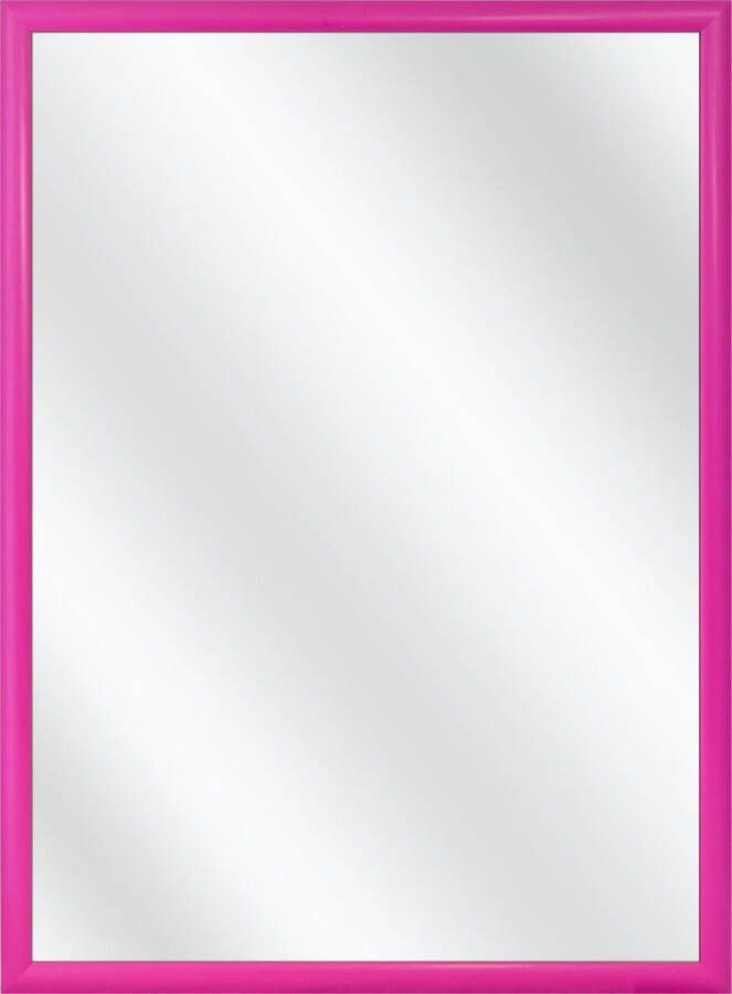 Merkloos Sans marque Spiegel met Lijst Roze 24 x 24 cm