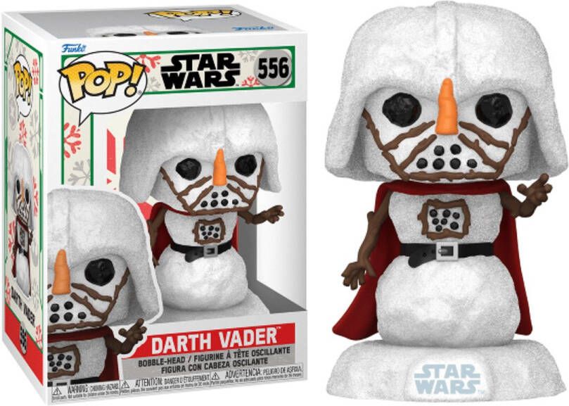 Funko Pop! Star Wars Darth Vader 'Als Sneeuwpop' Kerstmis Holliday #556 Vaulted Rare zeldzaam