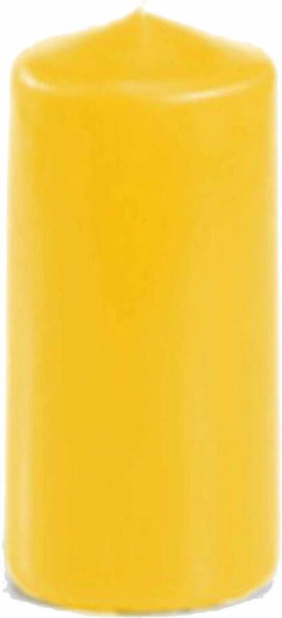 Merkloos Sans marque Stompkaars goudgeel 10 x 5 cm Home basics sfeer kaarsen
