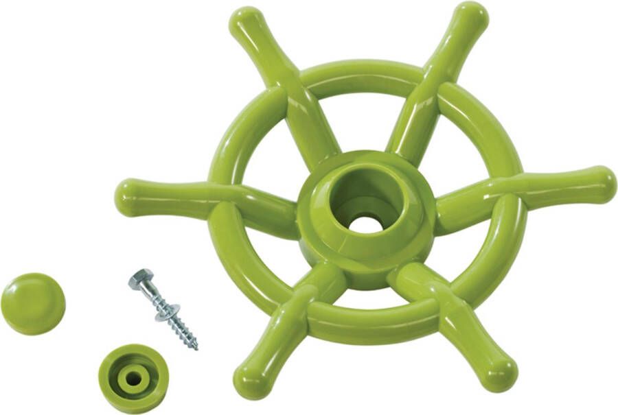 KBT Speelgoed Stuurwiel Boot in Limoen groen Accessoire voor Speelhuisje of speeltoestel 35 cm