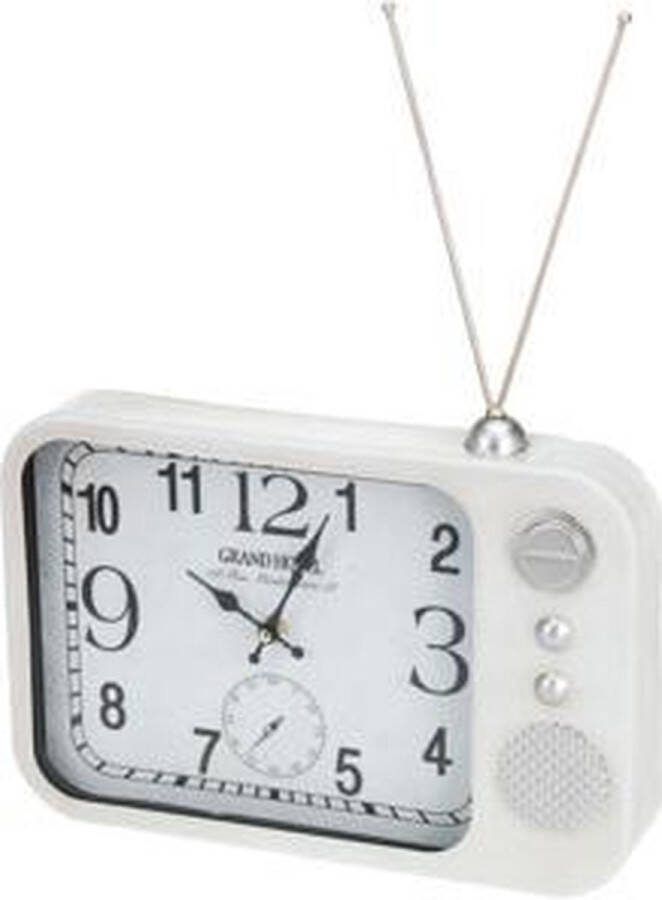 Tafelklok radio model wit